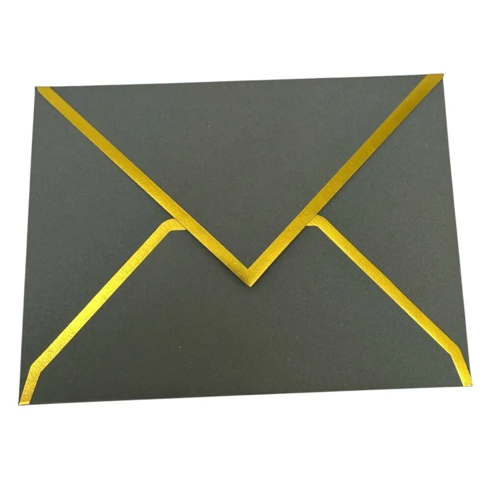 Thank you Cards Set of 10 Green Leaf Design w/ Stickers and Envelopes 3.75x5
